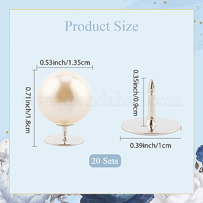 20 шт. АБС-пластик перламутровые кнопки без пришивания BUTT-CY0001-22C-1