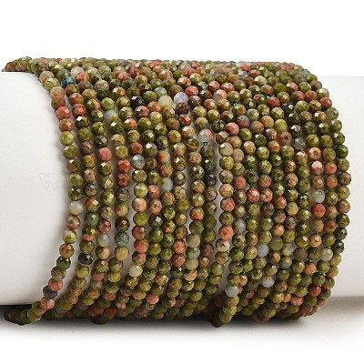 Природные Unakite бисер нитей&nbsp;G-B171-C03-2mm-1