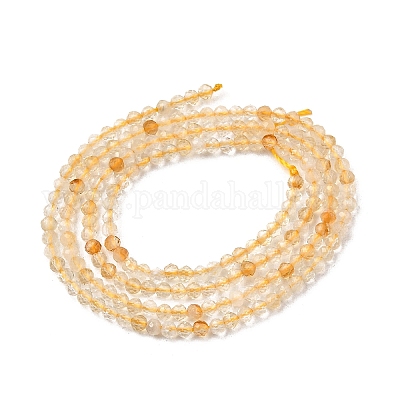 Природный цитрин бисер нитей&nbsp;G-I289-02-1