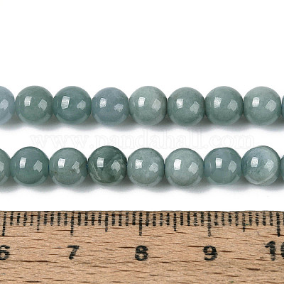 Естественный жадеит бисер пряди&nbsp;G-N353-07B-01-1