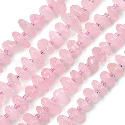 Природного розового кварца нитей бисера&nbsp;G-F821-B02-01-1