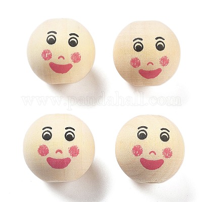 Печатные деревянные европейские бусины схима WOOD-G023-14D-1