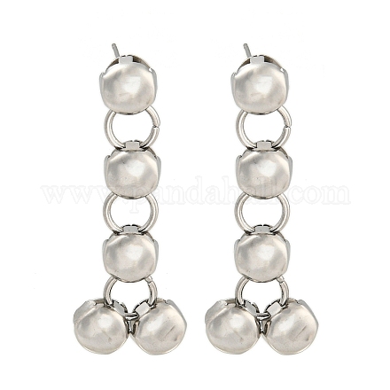 Не тускнеющий 304 нержавеющая сталь стержень плоский круглый EJEW-S229-04P-1