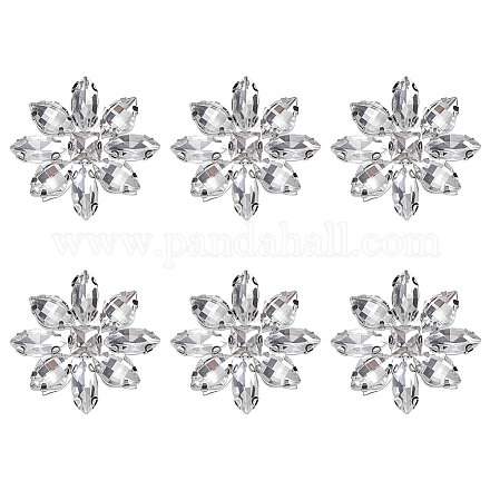 6шт стеклянные кабошоны&nbsp;GLAA-FG0001-31-1