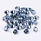 Diamond Shape Glass Rhinestone Cabochons, Pointed Back, Aquamarine, 8x5mm, about 95~100pcs/bag