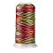 Segment Dyed Round Polyester Sewing Thread, for Hand & Machine Sewing, Tassel Embroidery, Colorful, 12-Ply, 0.8mm, about 300m/roll