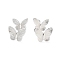 999 Fine Silver Butterfly Cartilage Earrings, Silver, 12.5x10mm
