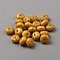 Flat Round Food Grade Eco-Friendly Silicone Beads, Goldenrod, 14x8mm, Hole: 2mm