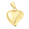 Rack Plating Brass Pendants, Cadmium Free & Lead Free, 
Long-Lasting Plated, with Jump Ring, Heart, Real 18K Gold Plated, 24x20x7.5mm, Hole: 8.5x4mm