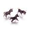 Home Decorations, Handmade Lampwork Display Decorations, Horse, Purple, 31~35x9x22~26mm