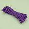 5M Cotton Twisted Cord, Flat, for DIY Craft, Purple, 6x2mm, about 5.47 Yards(5m)/Bundle