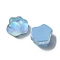 Cat Paw Print Resin Cabochons, AB Color, Nail Art Decoration Accessories, Light Sky Blue, 8x8x3mm