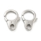 Non-Tarnish 304 Stainless Steel Lobster Claw Clasps, Stainless Steel Color, 32.5x23x7mm, Hole: 6mm