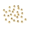 Brass Spacer Beads, Saucer Beads, Long-Lasting Plated, Real 18K Gold Plated, 4x2mm, Hole: 1.6mm