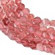 Природного кварца клубники нитей бисера&nbsp;G-P611-C29-01-4