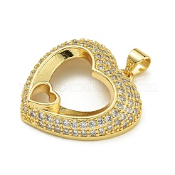 Покрытие стойки латунь микропаве прозрачные подвески из кубического циркония&nbsp;KK-Z067-11G