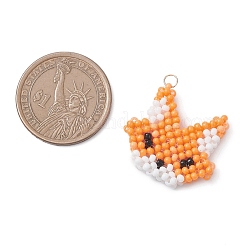 Подвески в виде лисы из бисера&nbsp;PALLOY-MZ01146