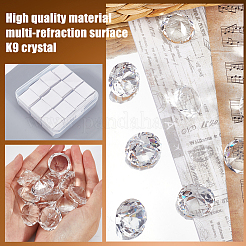 12 шт. прозрачное стекло k9 для украшения витрины&nbsp;DJEW-SP0001-02