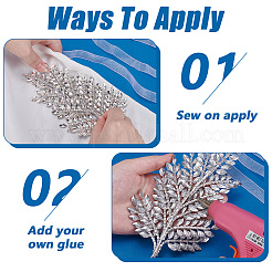 1 упаковка наборов шпилек для волос из цинкового сплава и страз&nbsp;AJEW-FG0005-21