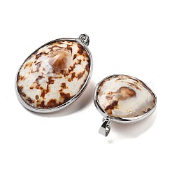 Гальванические подвески из натуральных ракушек&nbsp;KK-F882-03P