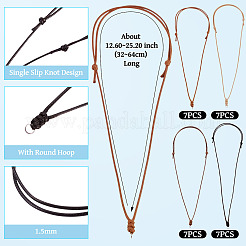 28 шт. 4-х цветный вощеный полиэстеровый шнур для изготовления ожерелий&nbsp;NJEW-TAC0027
