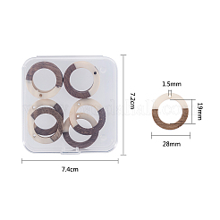 Подвески из смолы и дерева&nbsp;RESI-OL0001-10C