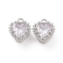 Подвески из латуни с прозрачным стеклом&nbsp;KK-E068-VF189