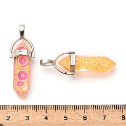 Подвески из эпоксидной смолы с фруктовой тематикой&nbsp;RESI-L045-02P