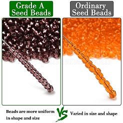 Индиго 11/0 круглый прозрачный стеклянный бисер&nbsp;X-SEED-Q007-F57