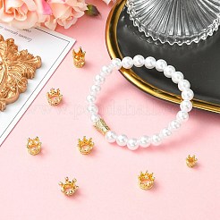 8 шт. 8 стиля латунные микропаве кубические циркониевые европейские бусины&nbsp;KK-CJ0004-04