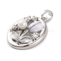 Латунные микро проложить кубического циркония подвески&nbsp;LS-KK-A232-10P