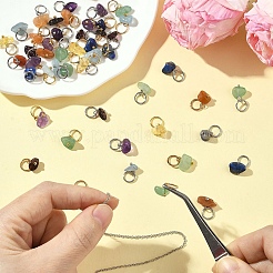 35 шт. подвески из натуральных смешанных драгоценных камней 7 цветов&nbsp;PALLOY-YW00144-01