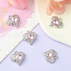 Стеклянные подвески из сплава с покрытием стойки&nbsp;FIND-YW0001-91B