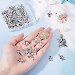 56 шт. 7 стильных тибетских сплава черепаха/черепаха звенья соединители и подвески&nbsp;TIBEP-SC0001-99