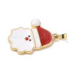 Рождественские латунные эмалевые подвески&nbsp;LS-KK-K305-08D-G