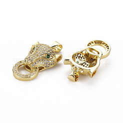 Латунные микропаве прозрачные подвески с фианитом&nbsp;ZIRC-N039-194-NF