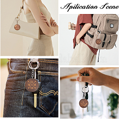 18 шт. 3 плоских круглых деревянных брелока&nbsp;KEYC-CA0001-55