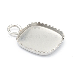 Подвеска-кабошон из не тускнеющей нержавеющей стали 304&nbsp;LS-X-STAS-H143-29P