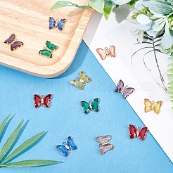 12 шт. 6-х цветные золотистые латунные подвески&nbsp;KK-CA0001-72