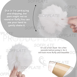 Мягкий помпон из искусственного меха лисы&nbsp;DIY-WH20002-620A-03