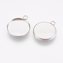 Подвеска-кабошон из нержавеющей стали 304&nbsp;X-STAS-F167-11P