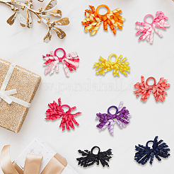 18 шт. 9-х цветные эластичные резинки для волос из полиэстера&nbsp;OHAR-SP0001-02A