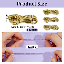 4 моток круглого эластичного шнура&nbsp;OCOR-OC0001-84E