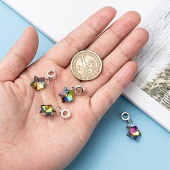 Тибетский стиль сплава с большим отверстием европейские подвески с подвесками&nbsp;X-PALLOY-JF00040