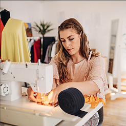 9.4 ярд плоского полиэстерового эластичного шнура/ленты&nbsp;EC-HS0001-01B