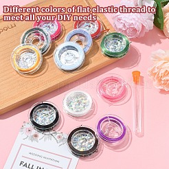 12 рулон 12 цвета плоская эластичная хрустальная нить&nbsp;EW-YW0001-18