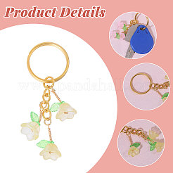 8шт брелок из акрила и стекла&nbsp;KEYC-CA00001