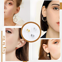 100 шт. латунные серьги-клещи с подушечкой&nbsp;KK-YW0002-43G