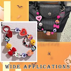 Акриловые бусины с покрытием на тему Хэллоуина&nbsp;OACR-CJC0009-08