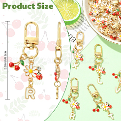 Подвесные украшения из эмали из сплава 26 шт.&nbsp;HJEW-YW00176